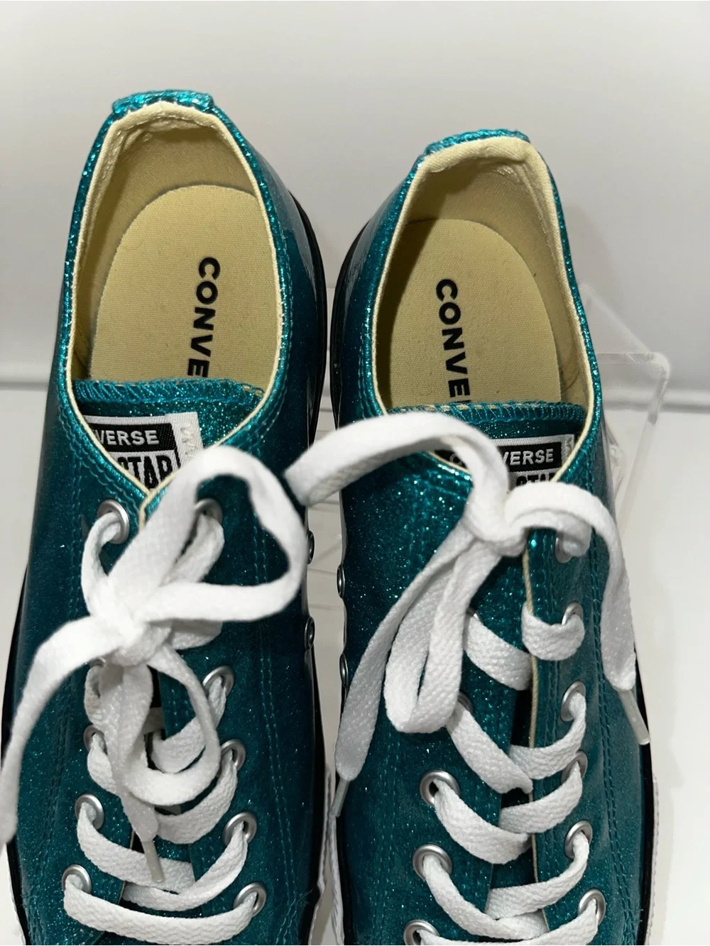 Converse Chuck Taylor All Star blue glitter sneakers brand new women’s size 6 - Picture 5 of 9